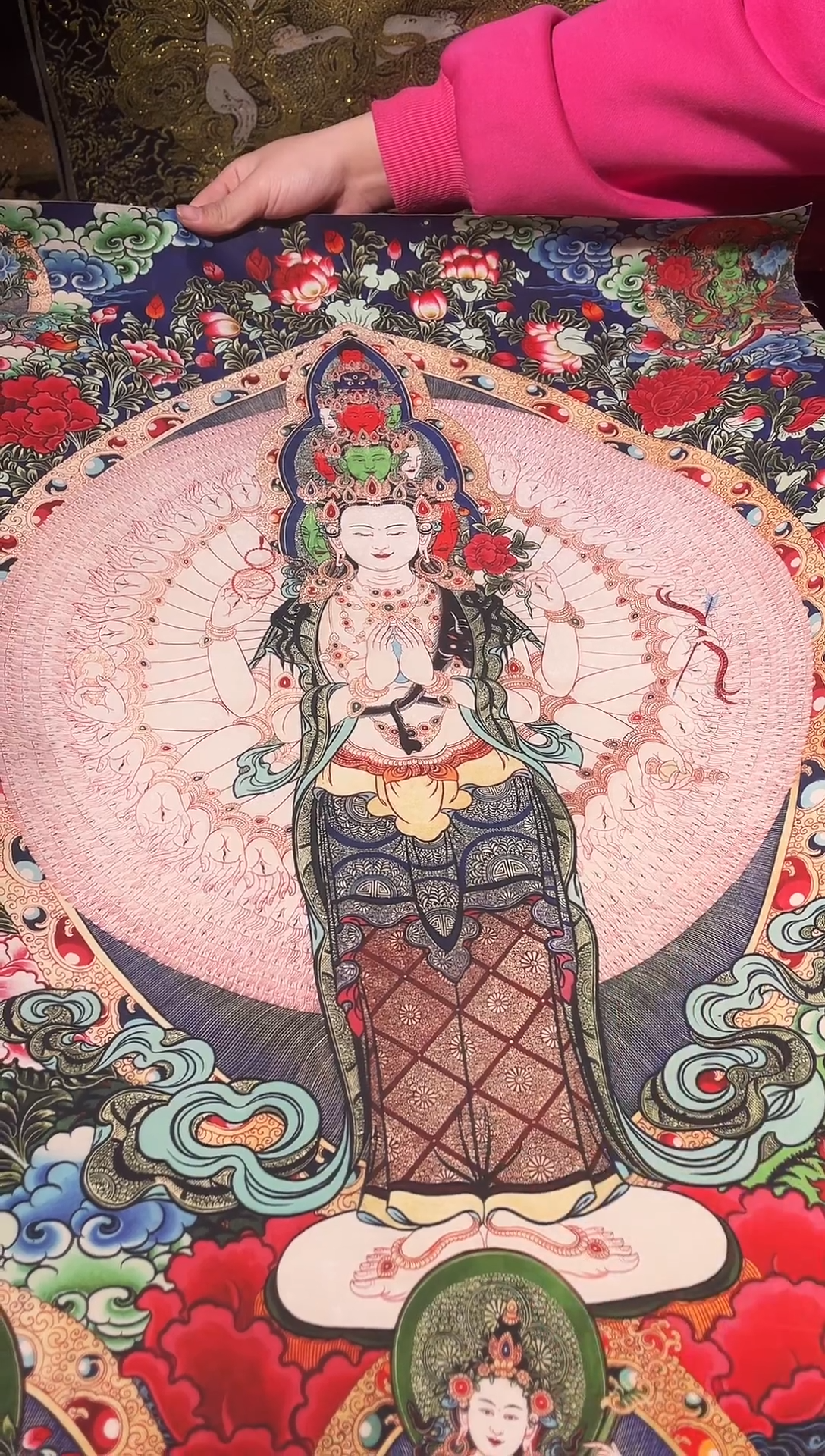卷轴画卷轴画帅帅的唐卡