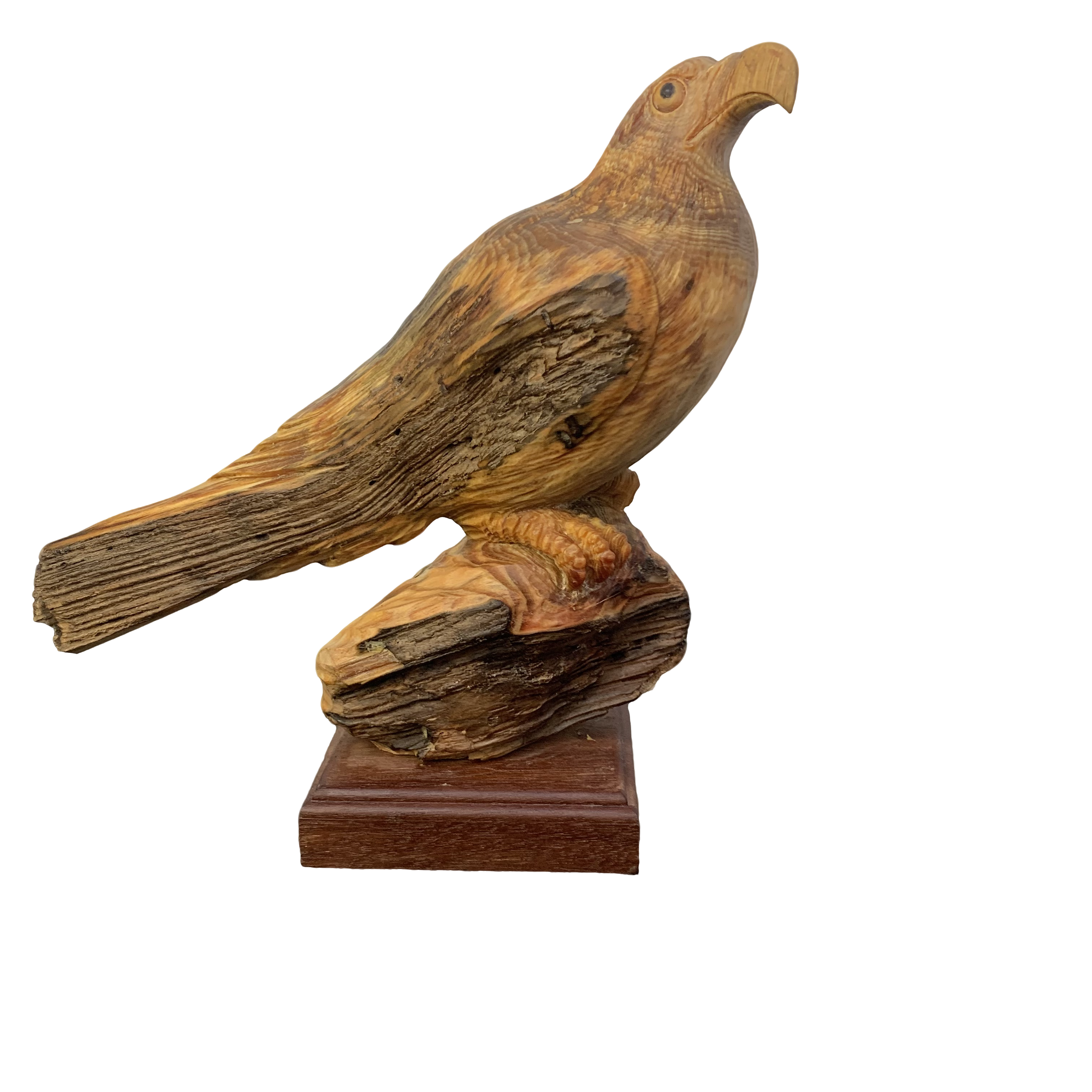 琥珀木老鹰摆件高瞻远瞩复古精致，客厅家居办公室摆放，做工精细。