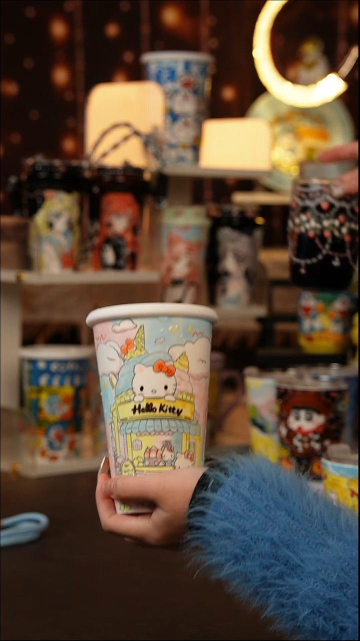 景德镇手工手绘文创陶瓷杯