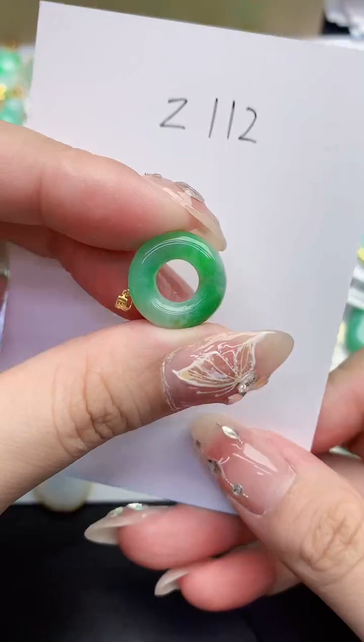 【闪购商品】翡翠颈饰18K金镶嵌00000000000