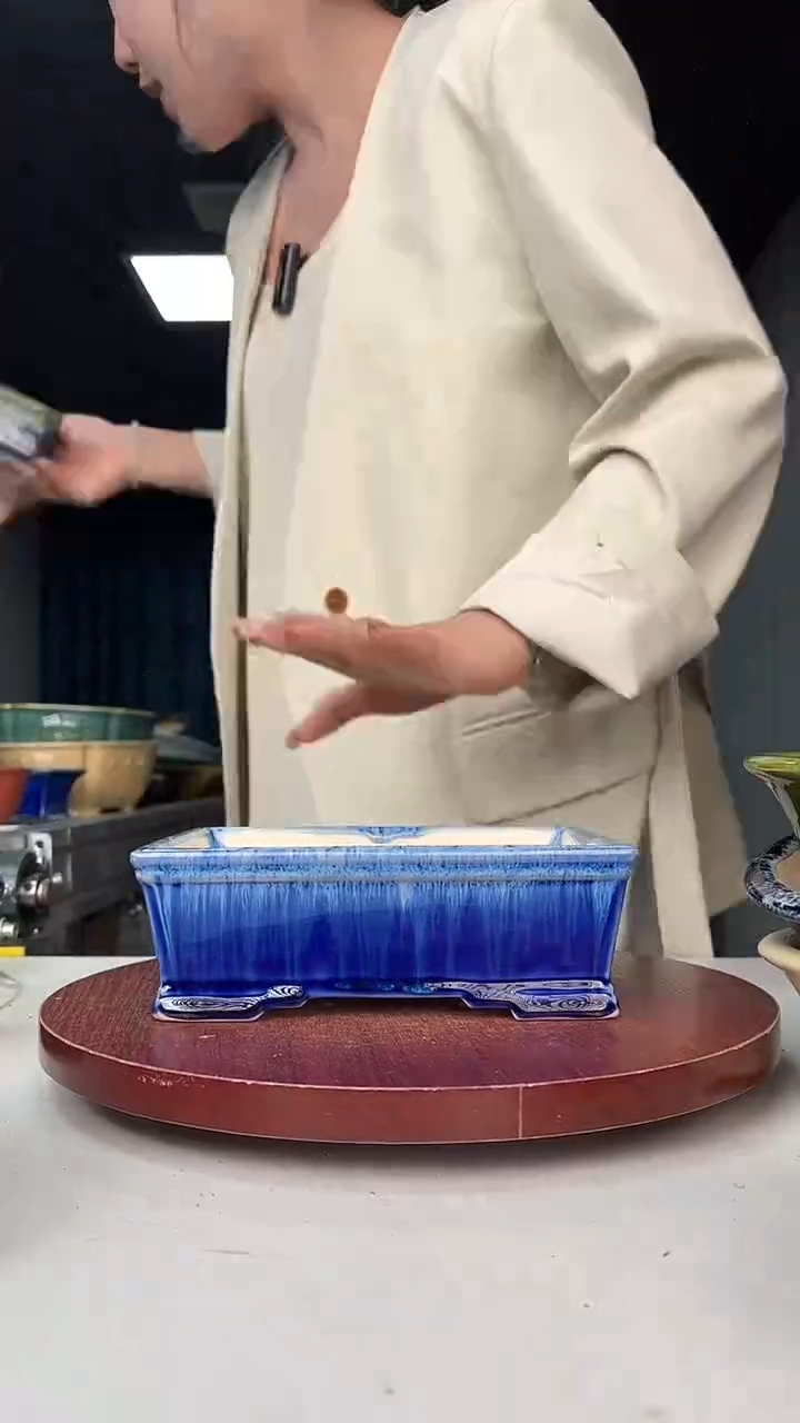 紫砂花盆浅草紫砂花盆