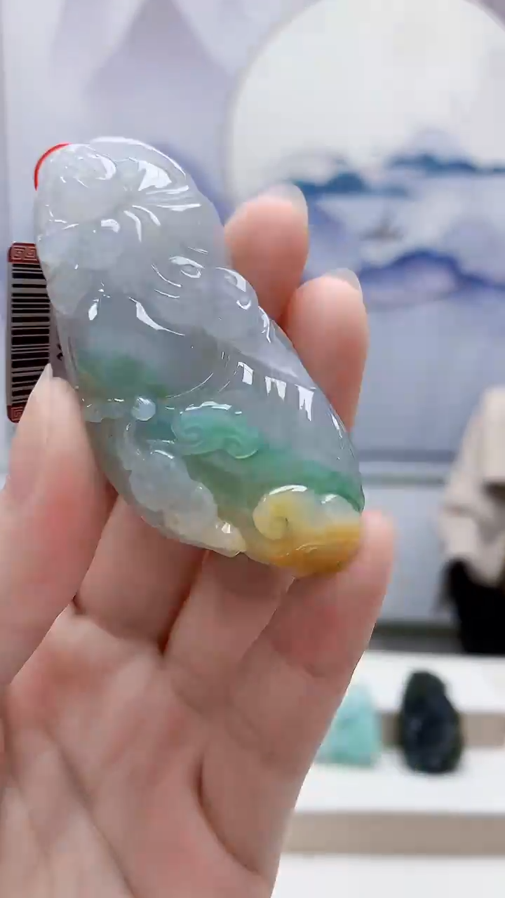 未镶嵌定制翡翠4852ry-毛货挂件239