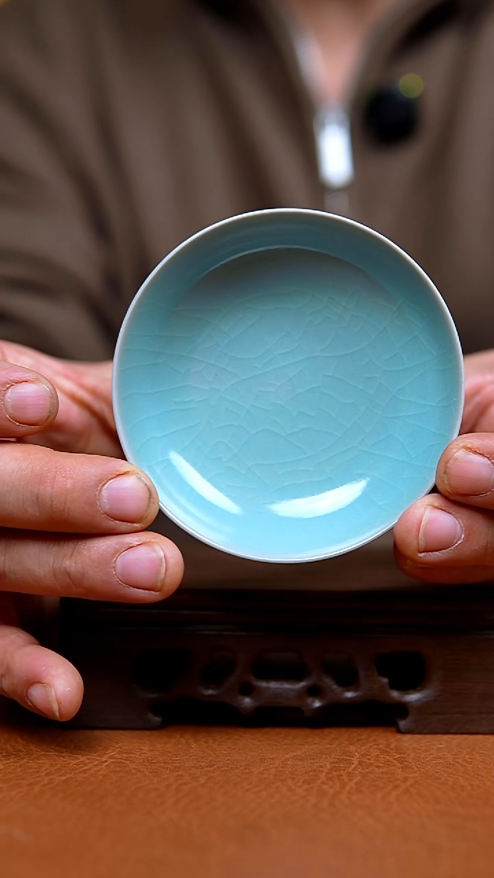 杯仿古翡翠绿纯手工薄胎普洱杯微瑕