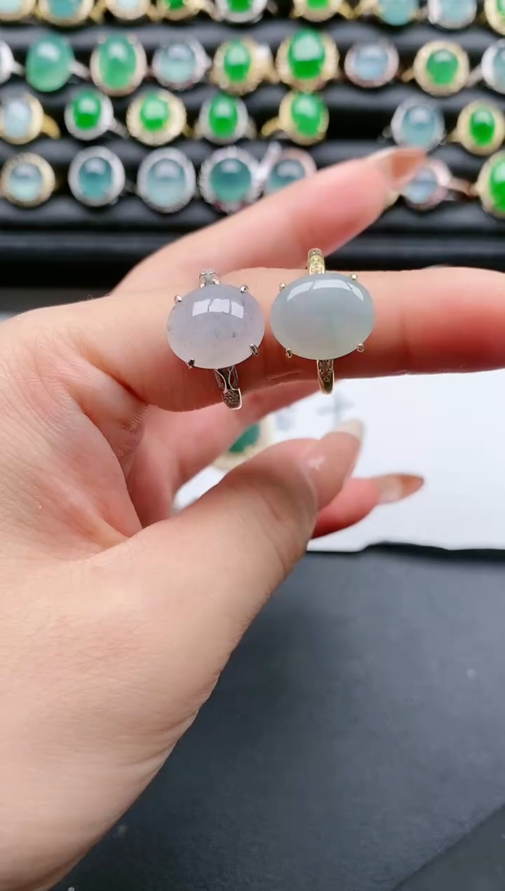 【闪购商品】翡翠戒指银S925镶嵌11111