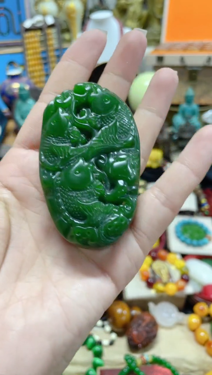 【闪购商品】和田玉（碧玉）颈饰未镶嵌主播推荐主播推荐