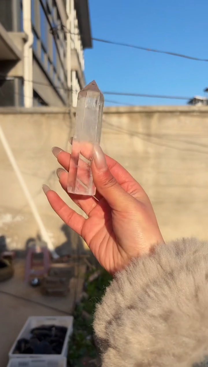 【闪购商品】摆件未镶嵌水晶白水晶柱子 058