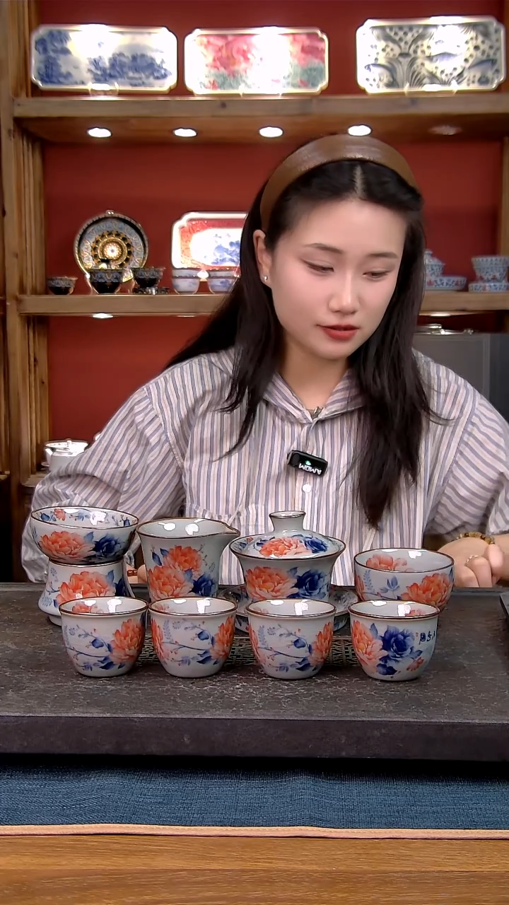 简装家用款8件套 老陶泥开片纹陶瓷茶具