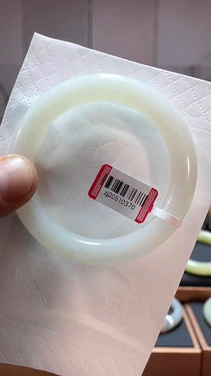 【闪购商品】和田玉手镯未镶嵌53白玉20510370