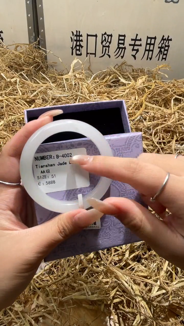 未镶嵌手镯石英质玉B4002Z