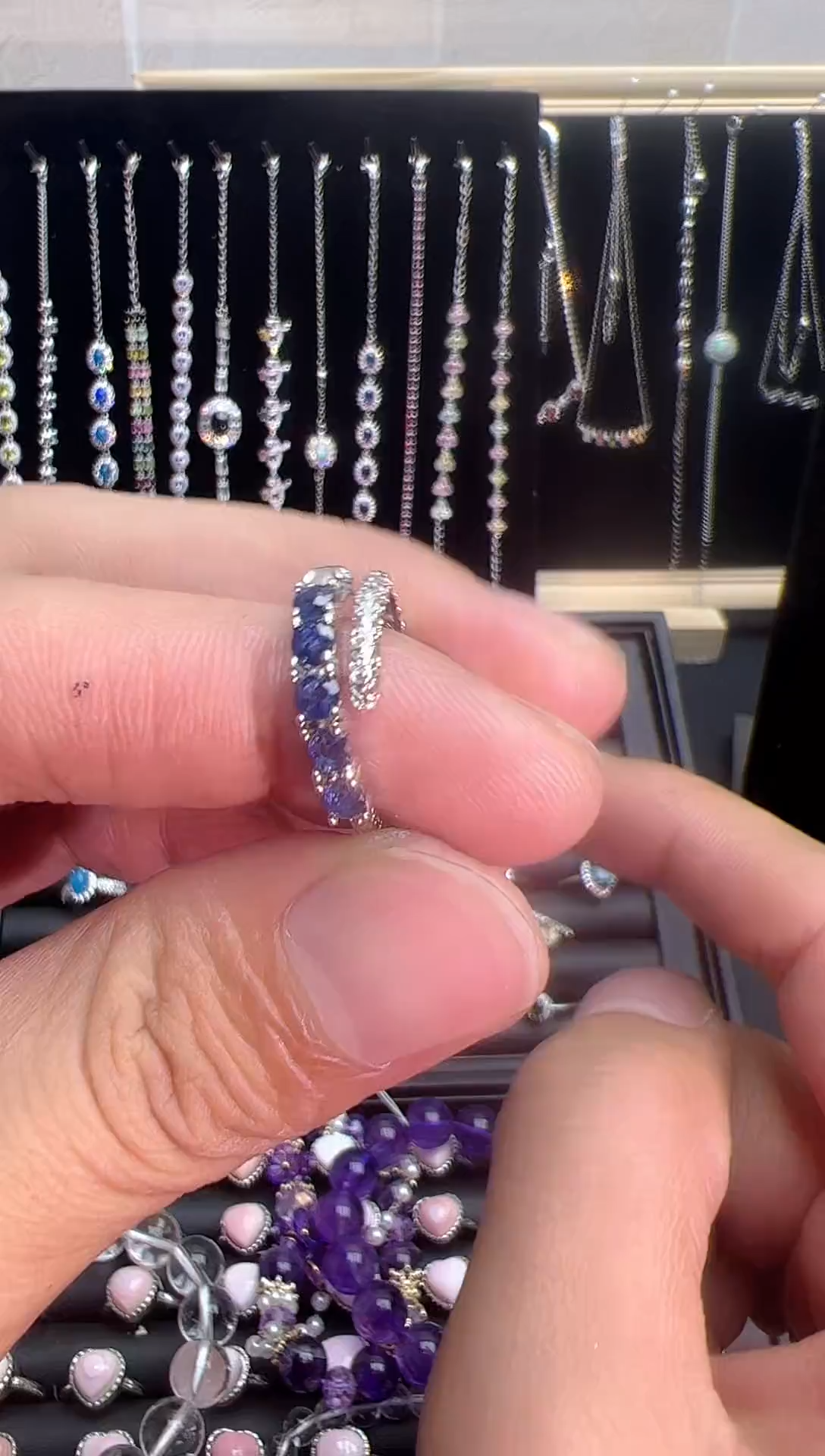 【闪购商品】蓝宝石戒指银S925镶嵌0000