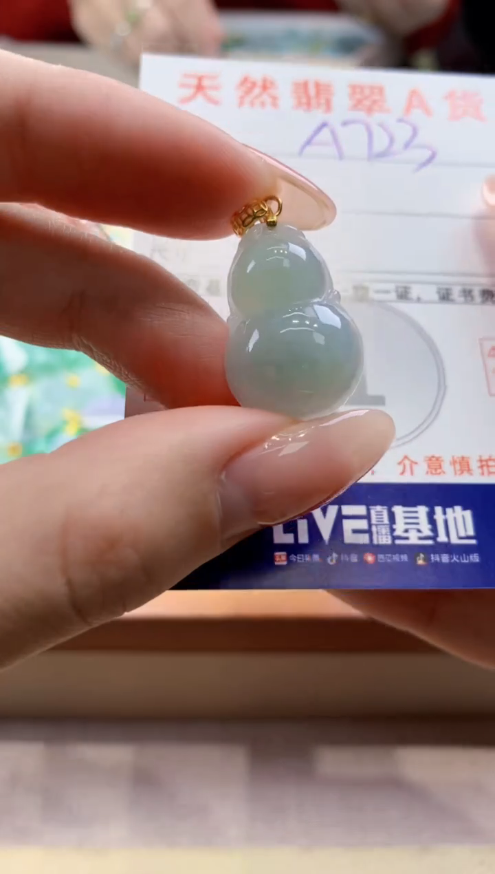 颈饰未镶嵌翡翠天然翡翠挂件