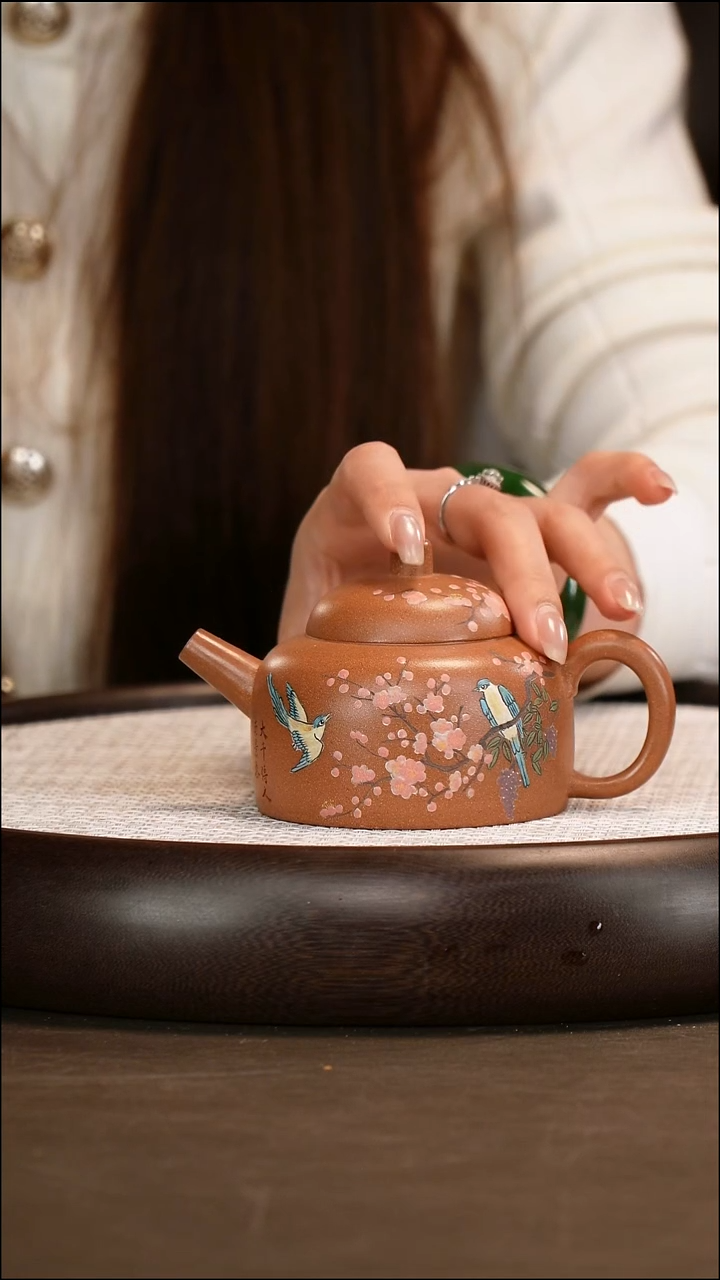 茶壶紫砂【张杏娟】沉香泥 百纳 230cc