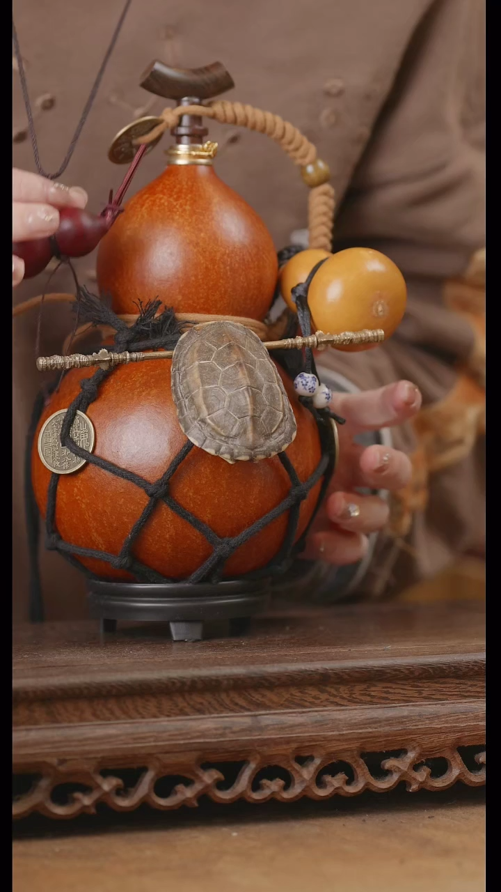 【闪购商品】207精品天然大漆工艺防渗内胆酒葫芦~