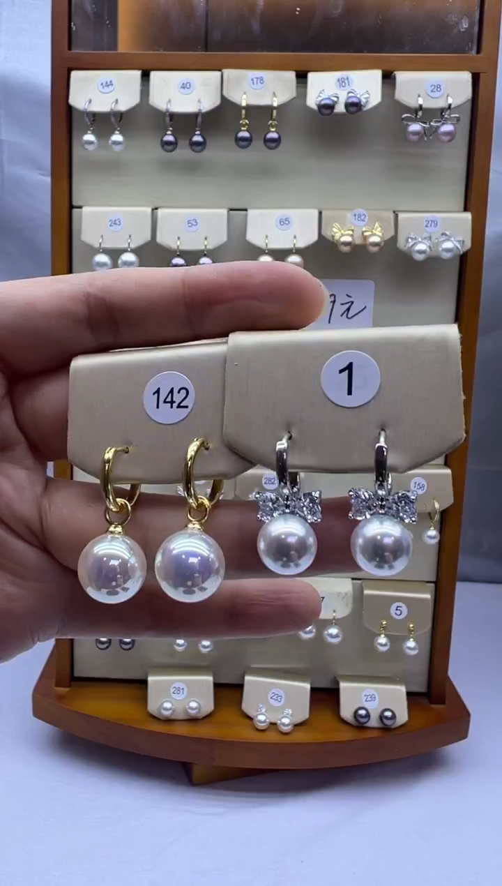 未镶嵌耳饰淡水珍珠142+1