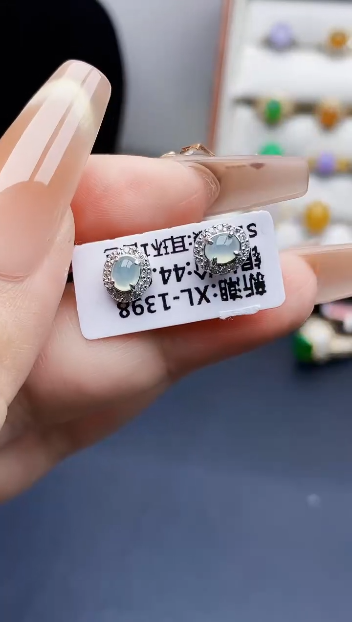 银S925镶嵌戒指翡翠1369
