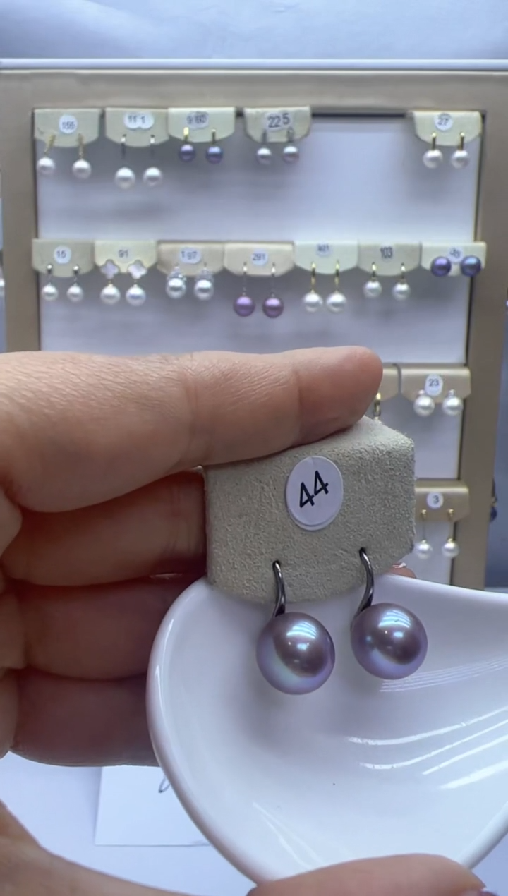 【闪购商品】淡水珍珠耳饰银S925镶嵌44