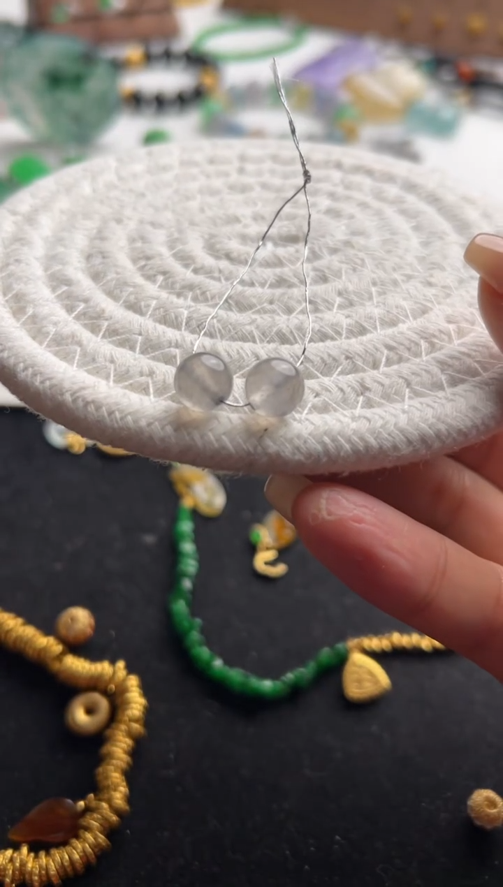 【闪购商品】定制翡翠未镶嵌黑冰圆珠13000+650-sq068