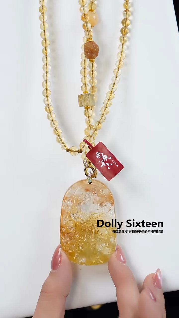 【闪购商品】水晶L项链未镶嵌（暖）
