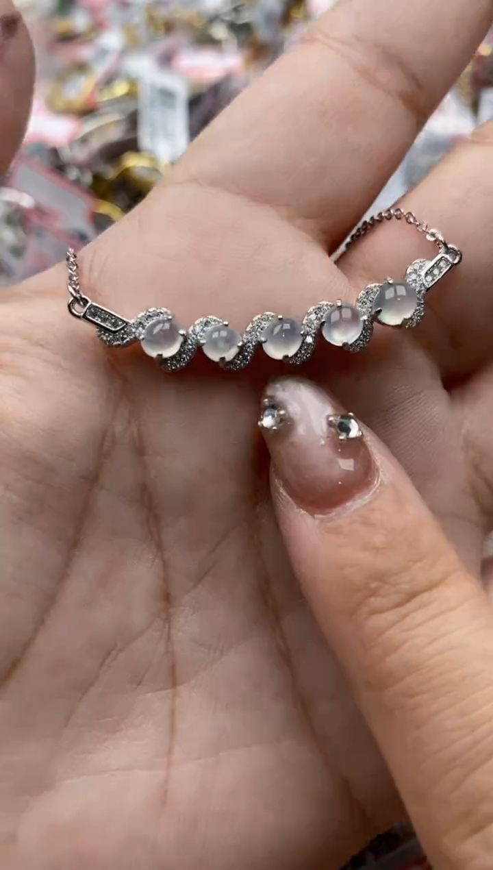 【闪购商品】翡翠戒指银S925镶嵌55555---8