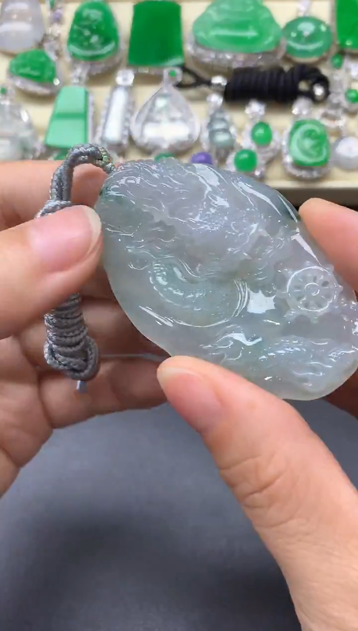 颈饰未镶嵌翡翠446-中国好珍宝