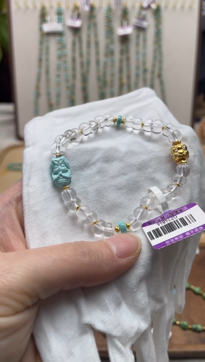 【闪购商品】水晶手串银S925镶嵌1400000000