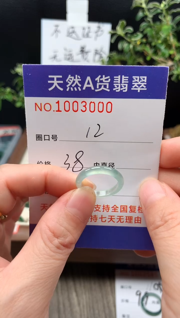 未镶嵌戒指翡翠12#