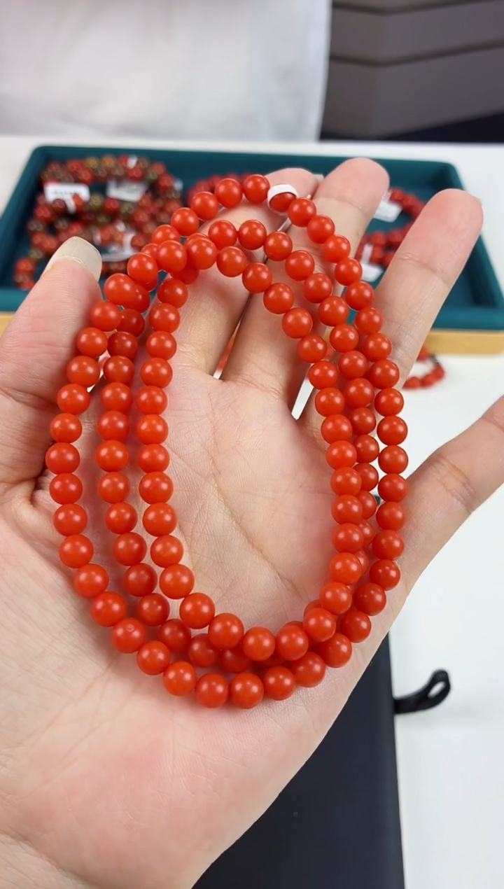 未镶嵌保山滴水洞哑光多圈6+南红玛瑙一个/条