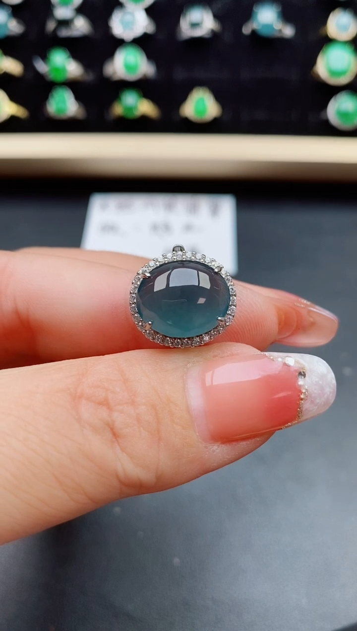 【闪购商品】翡翠戒指银S925镶嵌321321