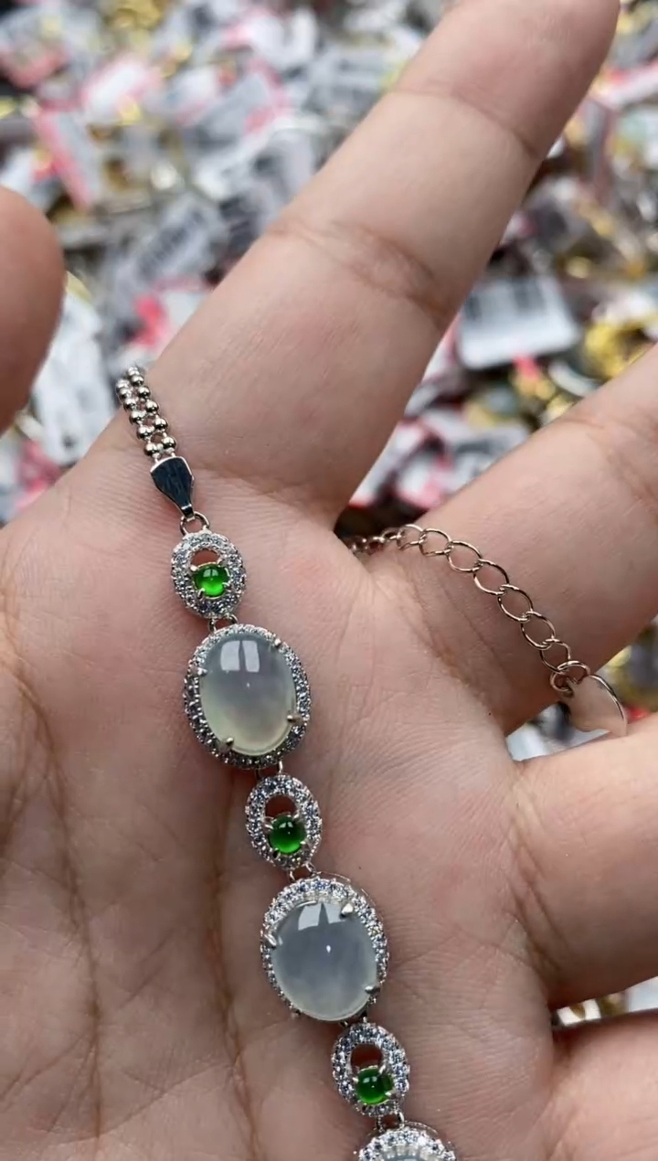 【闪购商品】翡翠戒指银S925镶嵌11111---4