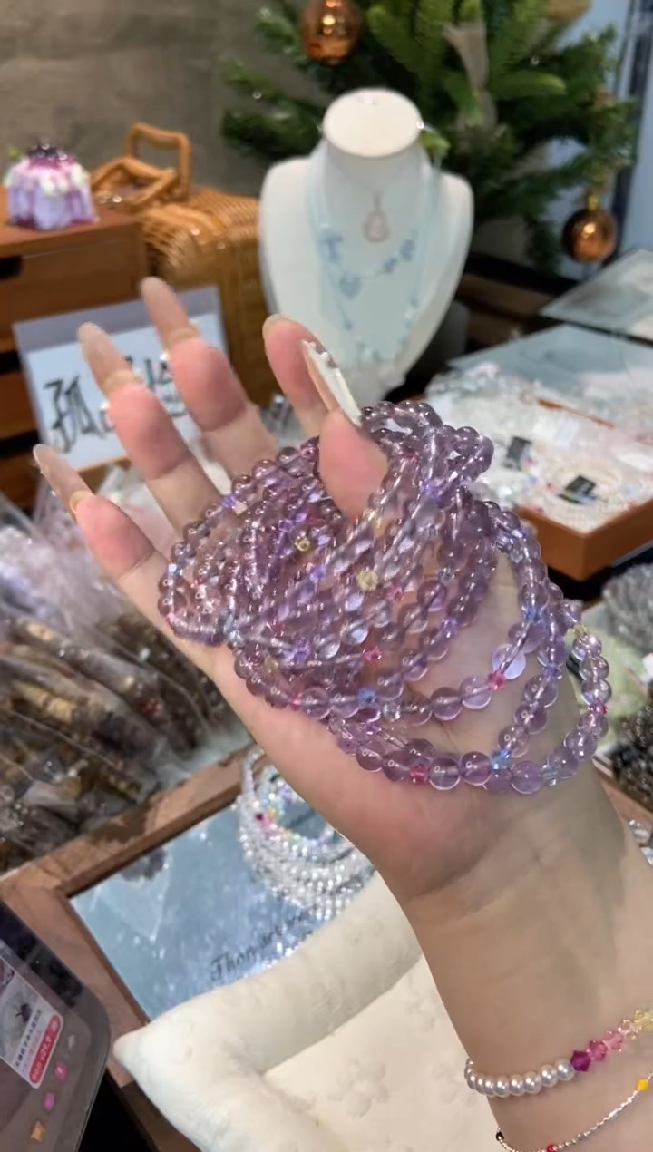 未镶嵌手串水晶孤品捡漏均匀瑕疵介意勿拍