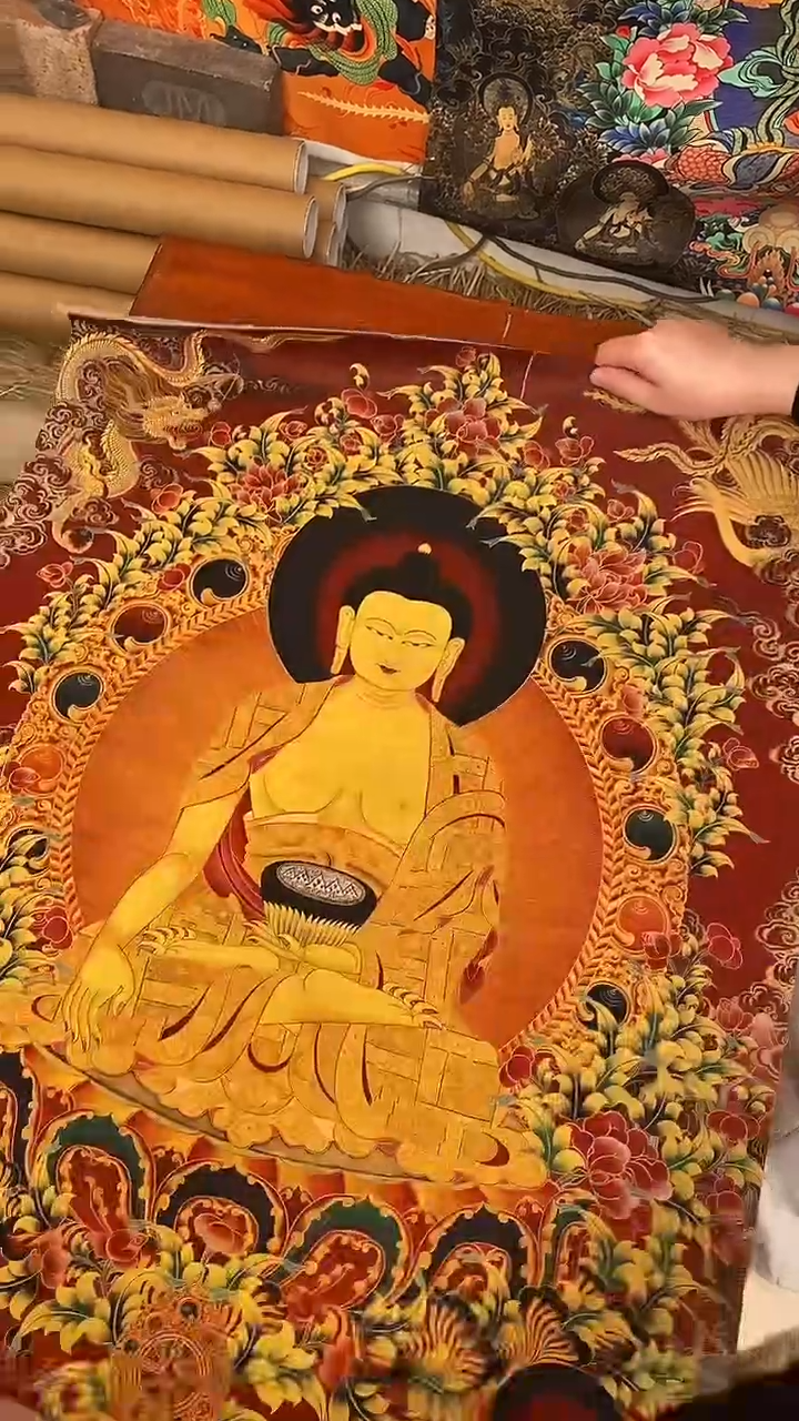 装裱画精美唐卡tk16075