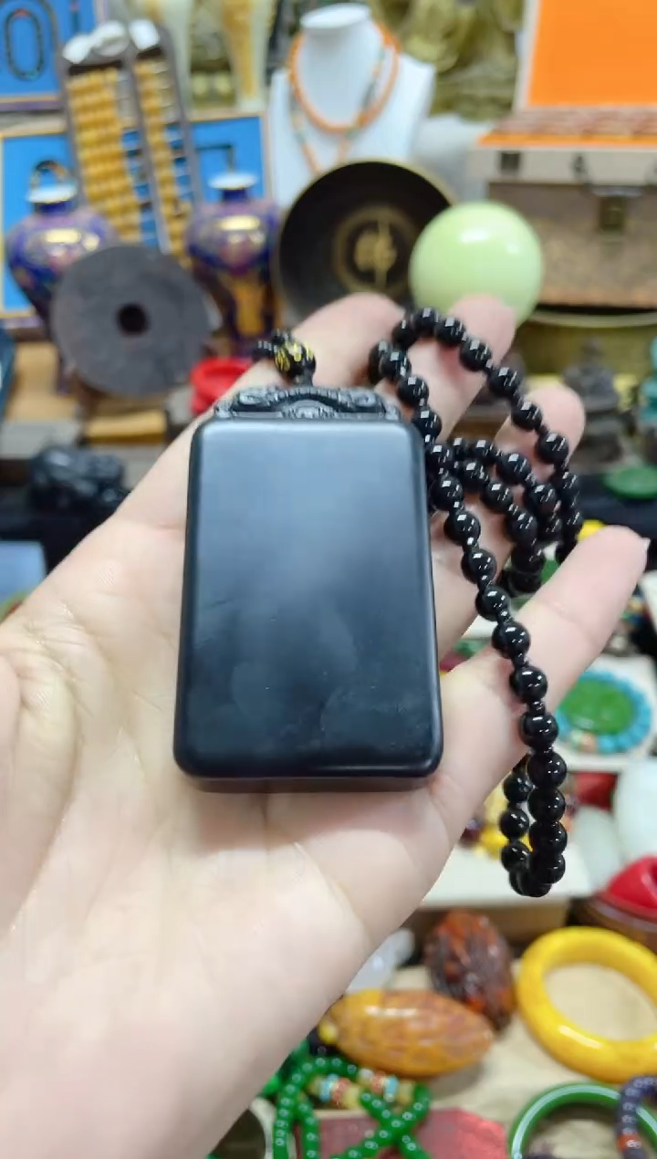 【闪购商品】和田玉（墨玉）颈饰未镶嵌主播推荐主播推荐