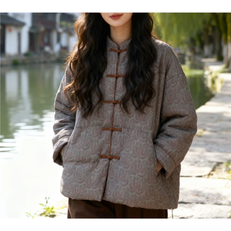 如眸原创设计立领盘扣羽绒服ZQ59036