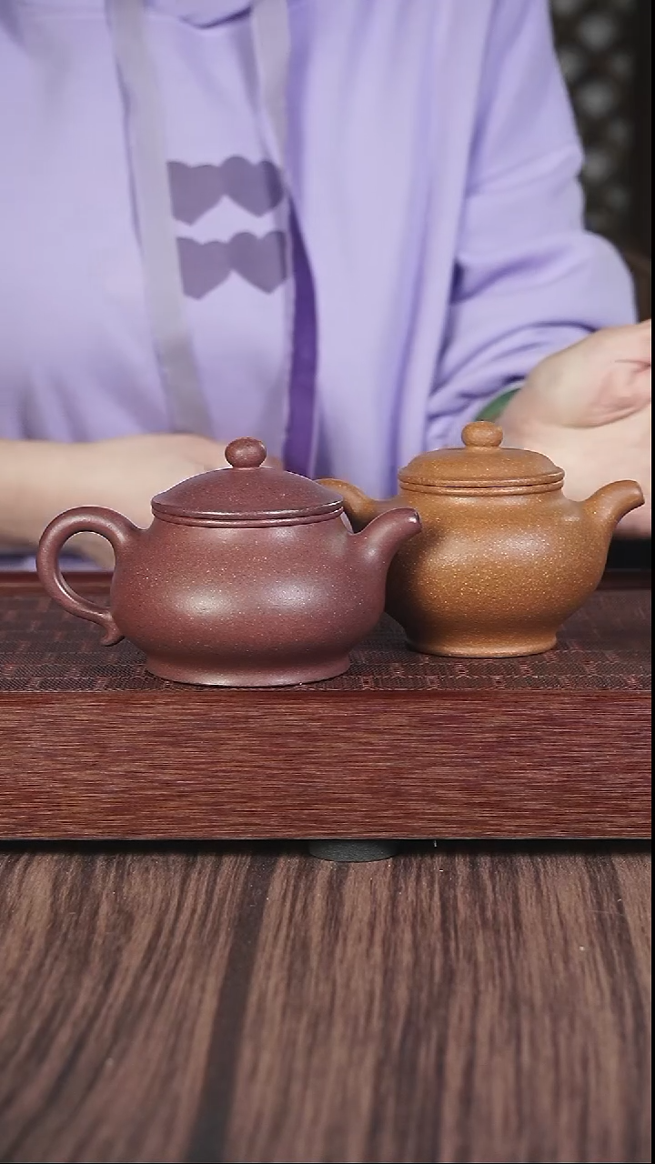 【闪购商品】紫砂茶壶黄降坡   掇只+天青潘壶