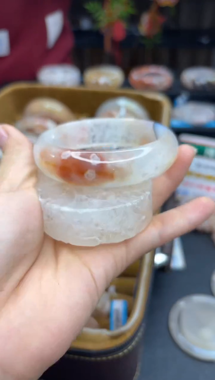 【闪购商品】石英质玉手镯未镶嵌878（59圈赠送镯心）