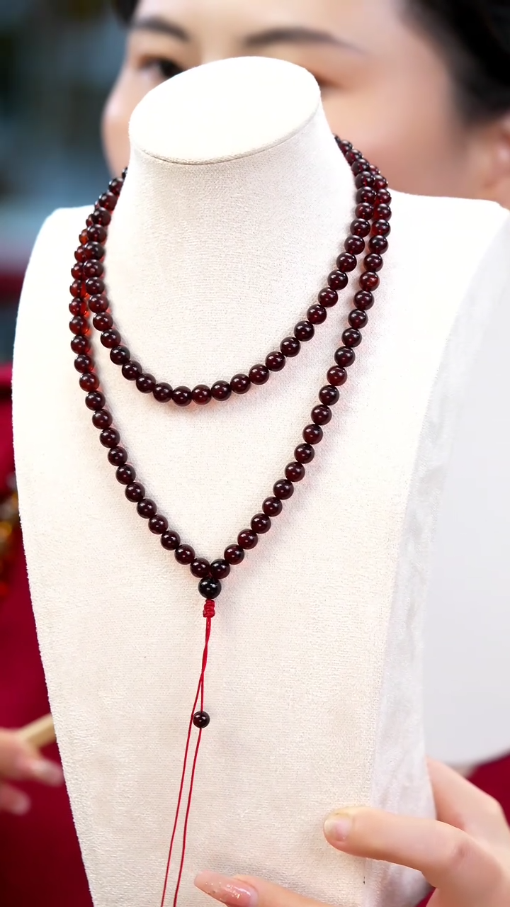 【闪购商品】血珀手链未镶嵌7+血珀108手串