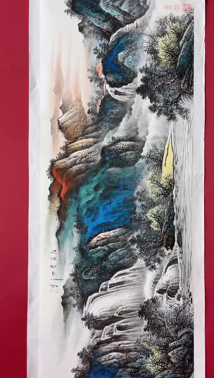 【闪购商品】国画吴-金书原作山水/无框/W不带书