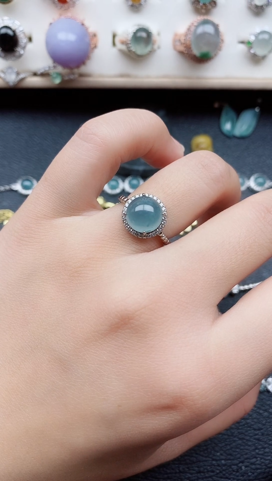 【闪购商品】翡翠戒指银S925镶嵌11111