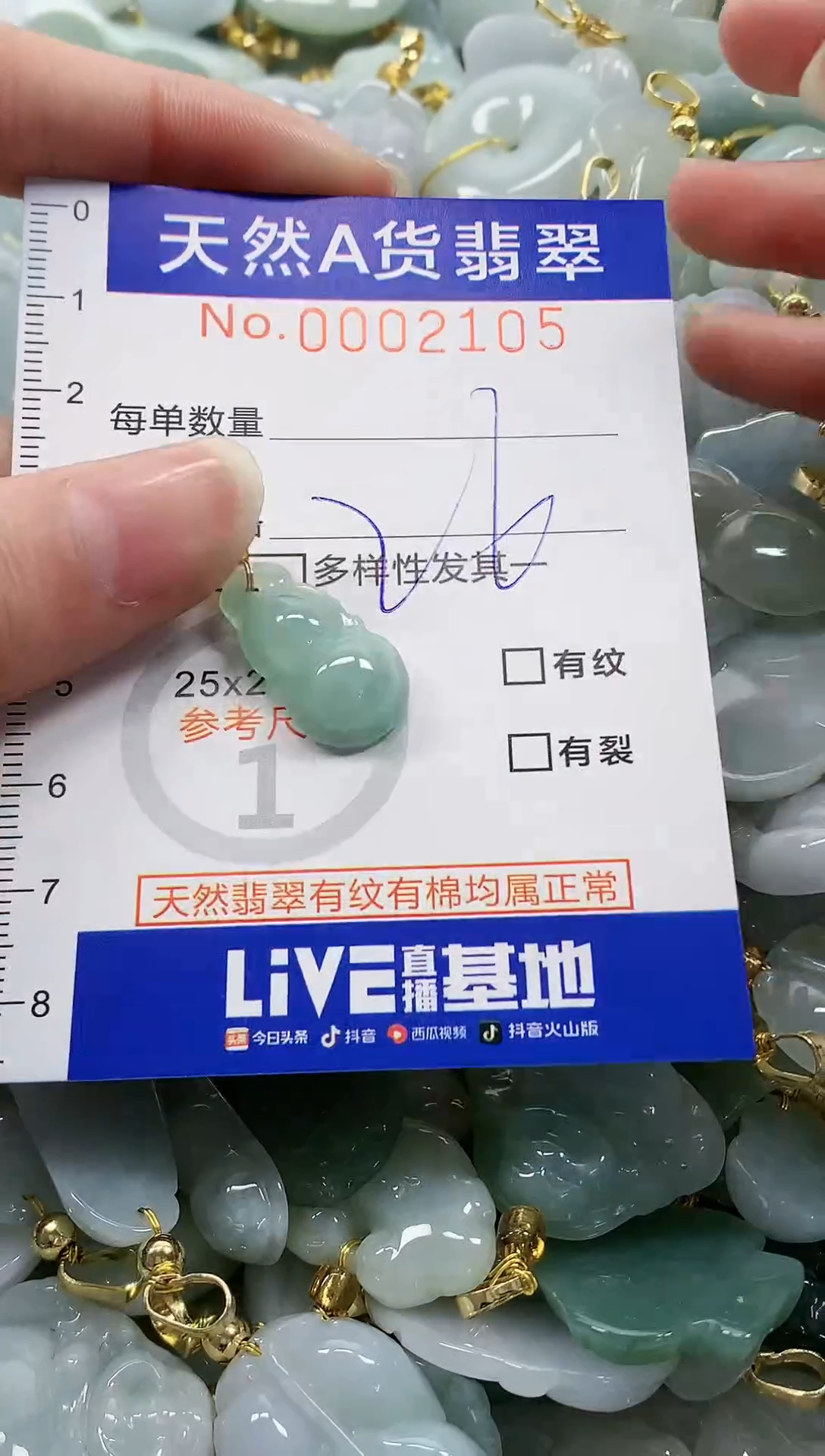 颈饰未镶嵌翡翠 纯天然a货翡翠