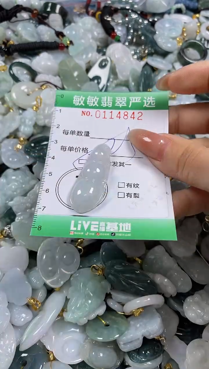 【闪购商品】翡翠颈饰未镶嵌闪购0114842多样性发其一