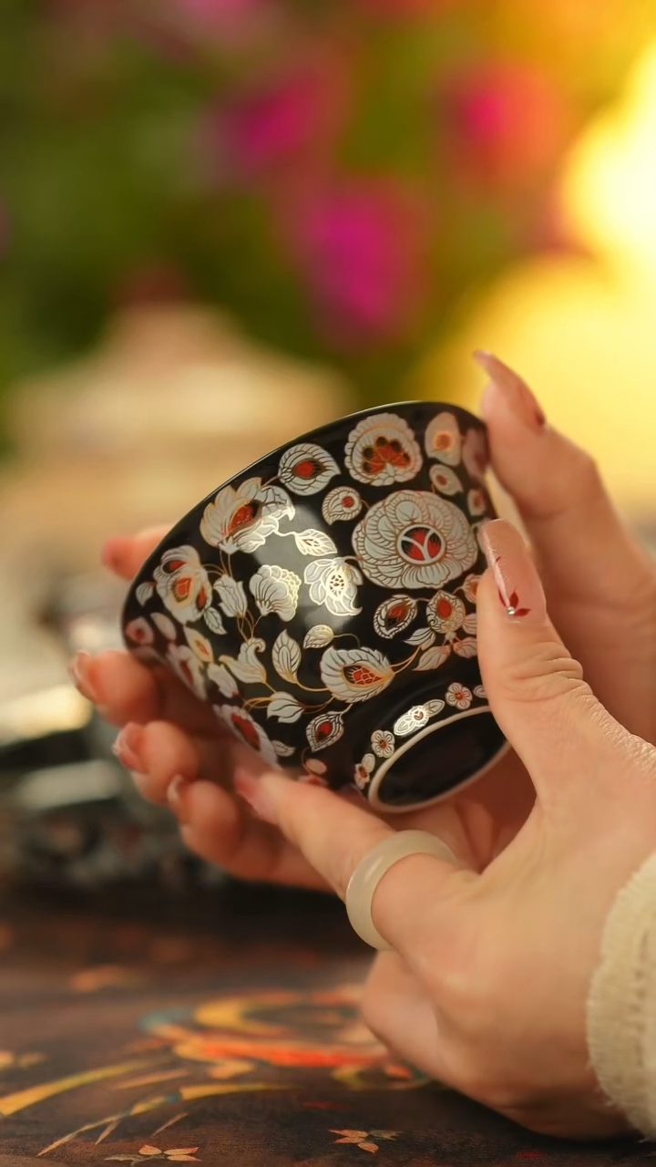 【闪购商品】茶杯 盛唐夜宴 茶杯主人杯品茗杯黑色