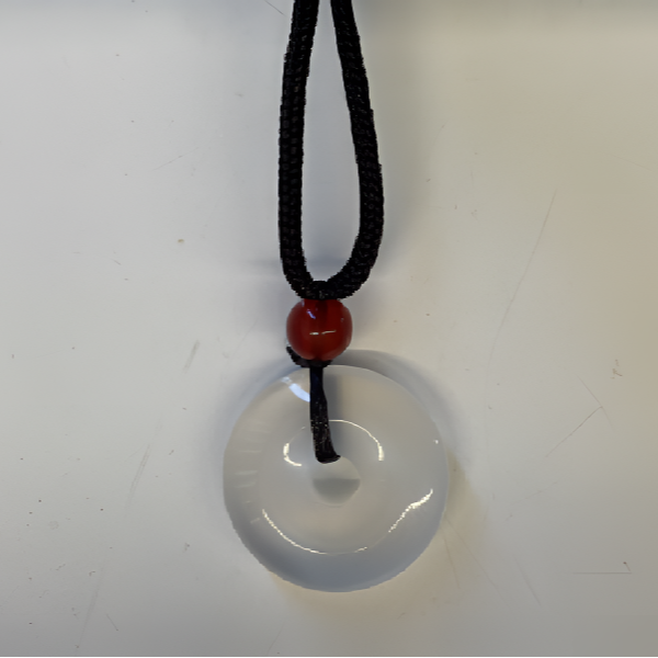 天然高冰透小平安扣玛瑙玉髓吊坠 天然生长瑕疵难免 追求完美慎拍