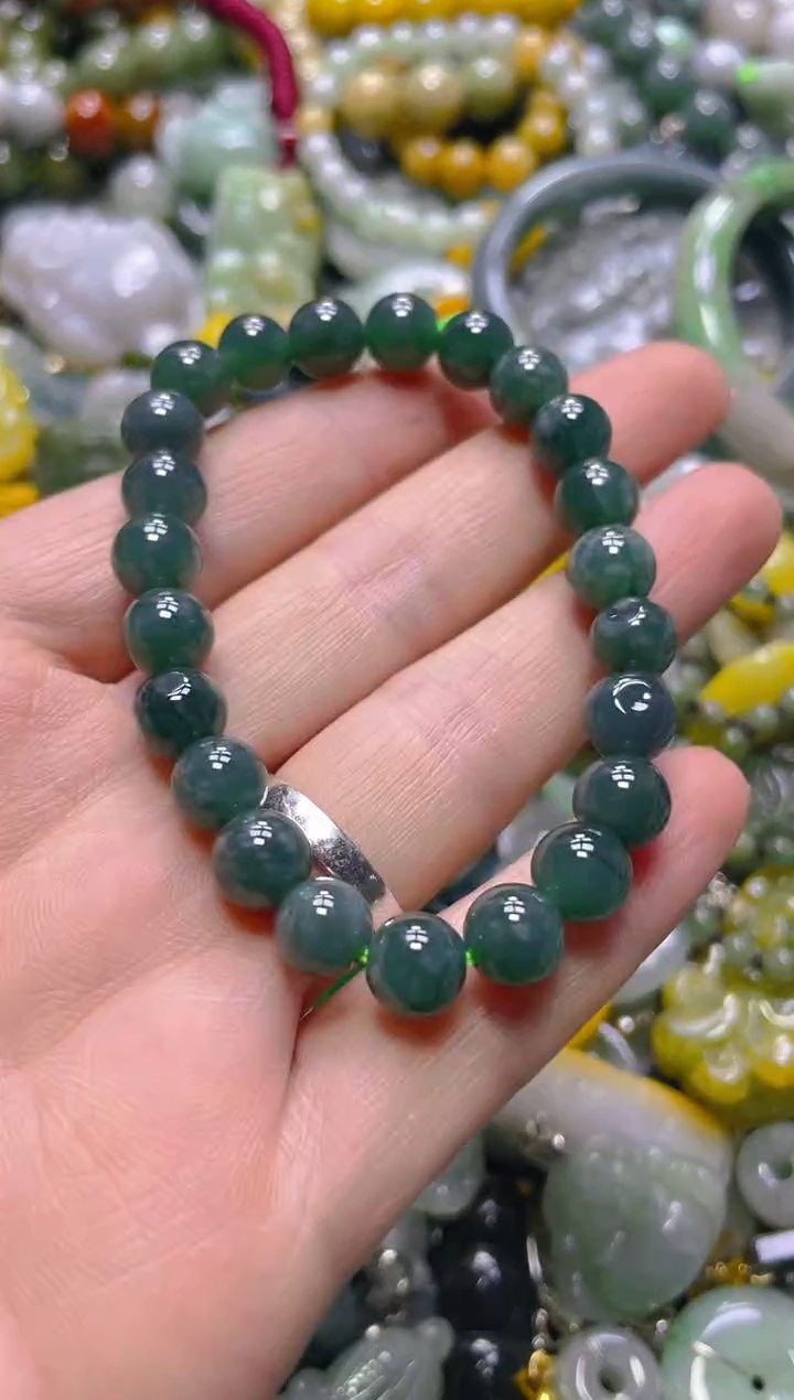 颈饰未镶嵌翡翠8MM