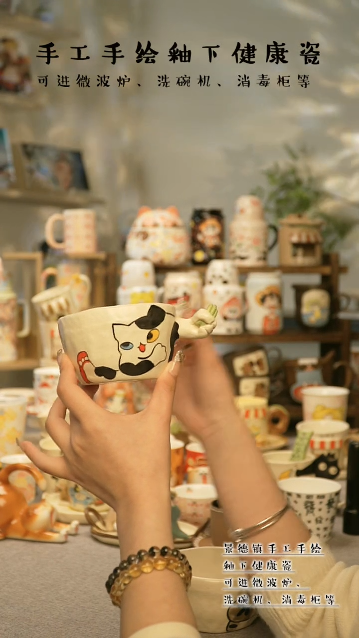 【闪购商品】杯陶瓷高温釉下彩瓷&A634