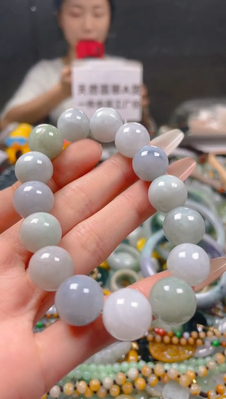 【闪购商品】翡翠颈饰未镶嵌13-14MM/B/翡翠A货一图一物