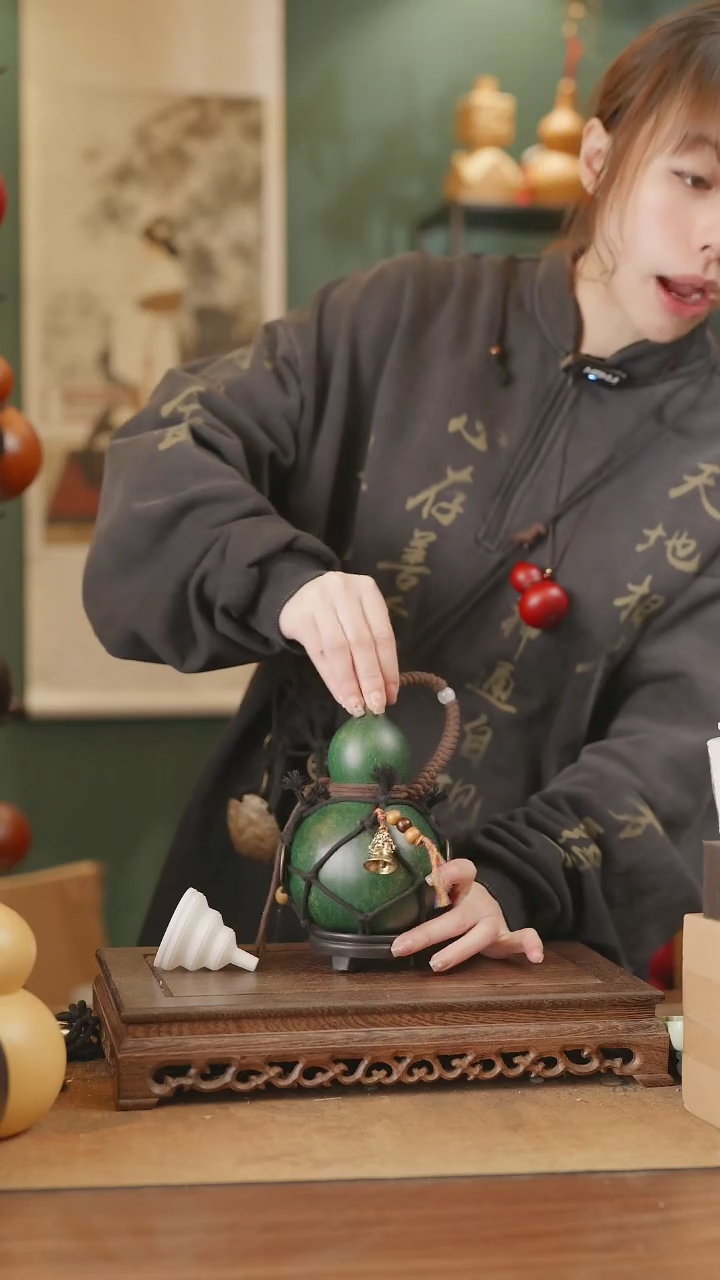 【闪购商品】227号精品天然大漆工艺防渗内胆酒葫芦~