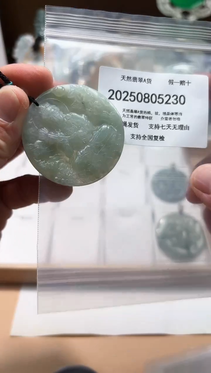 颈饰未镶嵌翡翠天然A货翡翠20250824