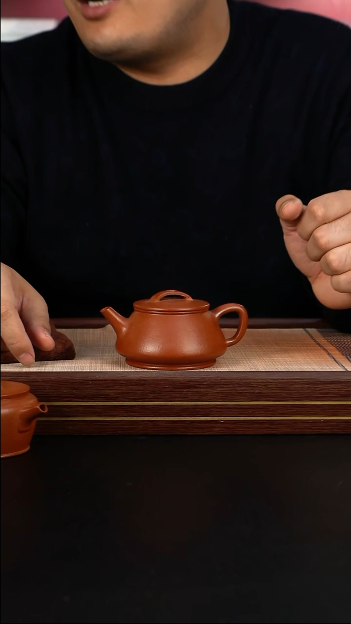 【闪购商品】紫砂茶壶红降坡 瓦瓢