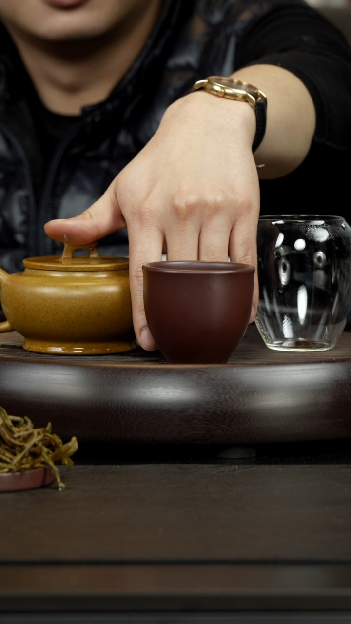 【闪购商品】紫砂茶杯石红 玉兰杯
