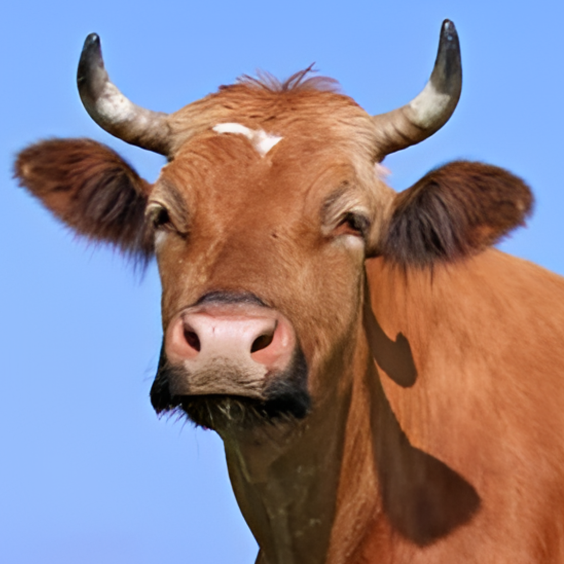 正宗散养高山牛肉现场称重牛头